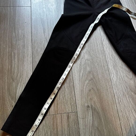 Helmut Lang Black Compress Mesh Dress Pants Legging Women’s Size Small Designer - Picture 9 of 12
